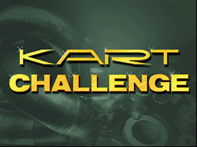 Kart Challenge title screen for Playstation